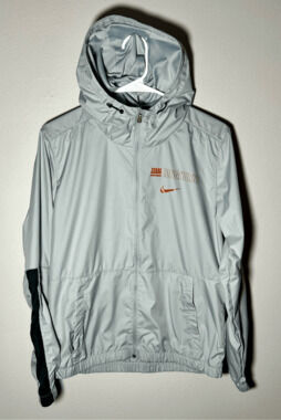 Texas Longhorns NCAA Women’s Nike Rain Repel Gray Full Zip Hooded Jacket Sz S